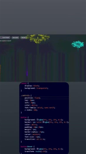 how to create a firework using html css and javascript #javascript #css #frontend