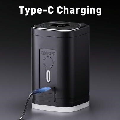 1PC 1200mAh /2400mAh Vacuum Storage Pump Is Compact, Portable, Wireless, And Multifunctional, Which Can Save Compression Of Blankets, Blankets, And Clothes. It Does Not Include Compression Bags And Is Suitable For Compression Bags, Inflatable Beds, And Swim Rings | SHEIN