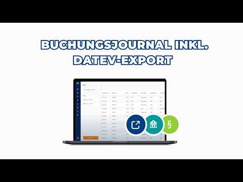 New in MeinVerein: Booking journal incl. DATEV export | Tutorial (German)