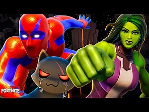 FORTNITE SUPERHEROES KIT vs SHE HULK EPIC VICTORY in CHAPTER 2 SEASON 4 - Fortnite Short Film