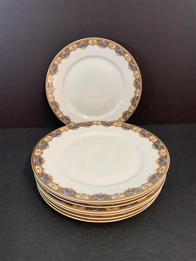 Limoges Vintage UC France 7" Salad Plates Set of 8 - Etsy