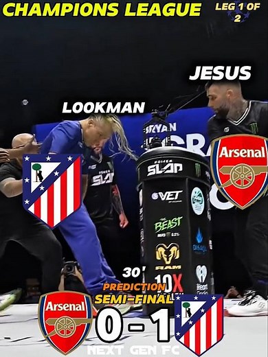 UCL Semi-Final Chaos! Atlético Madrid vs Arsenal 🥶 #ucl #football