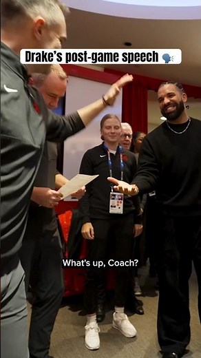Drake’s post-win speech🗣️ #raptors #nba #drake