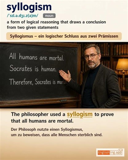 Syllogism: English vocabulary meaning and example