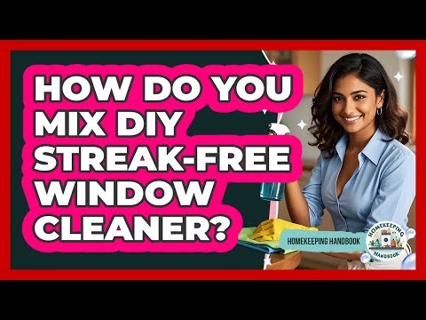 How Do You Mix DIY Streak-Free Window Cleaner?