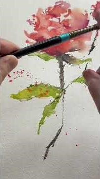 More Loose Watercolor Roses 🌹 appear #beginnerarttips art #watercolor #tips #painting #flowers