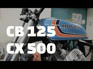 Honda CX500 neuer Tank und Designkonzept - Honda CB125 K5 Verkabelung M Unit Blue