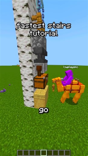 Low I Minecraft Content Creator on Instagram: "Minecraft Fastest Stairs Tutorial #minecraft #minecrafter"