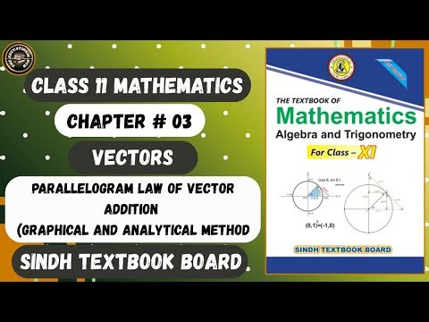 Parallelogram Law of Vector Addition - Derivation - Vectors | Class 11 Maths Sindh Board | New Maths