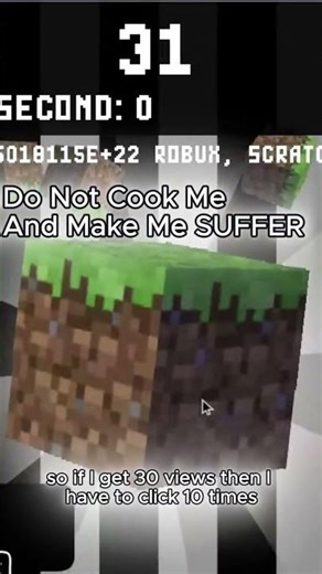 Please Don't Cook Me 🤫 #shorts #minecraft #scratch