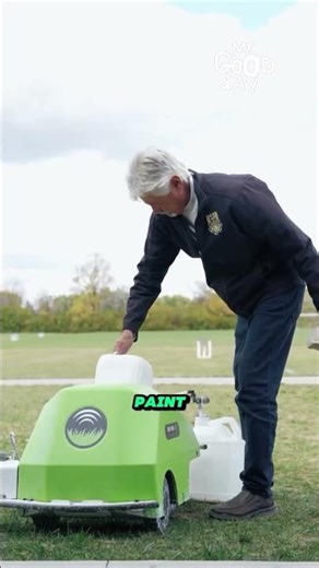 Smart Robot Paints Perfect Field Lines in Minutes #shorts