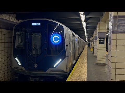 IND Subway: R211T (C) Local Train Ride from Euclid Avenue to 168th Street