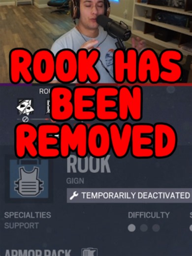 ROOK DEACTIVATED UNTIL FURTHER NOTICE #rainbow6 #r6 #r6tips #siege #rainbowsixsiegetips #systemoverride #rook
