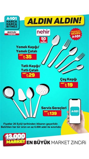 A101’de Aldın Aldın! | Kampanyalar ve Ürünler