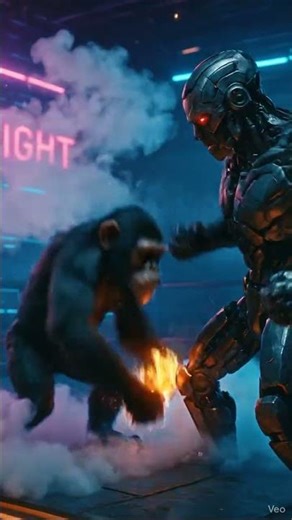 Steel Clash: The Chimp vs The Cyborg Fighter
