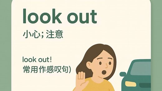 常见的“look”短语！汇总＋用法！