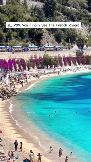 💙 Nice Beach, France | Is This The Bluest Water In Europe? 🇫🇷 #traveltalesandtwirlsas