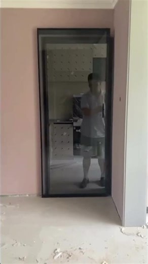 Ghost sliding door with a hidden track system