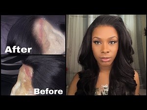 How I Pluck My Synthetic Wigs Hairline | Bobbi Boss 13x4 Hand-tied Swiss Lace Front Wig - Sylvanna