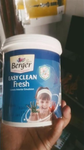With Berger Easy Clean Interior Emulsion ! Easy Clean Fresh