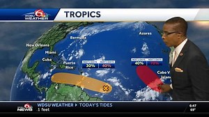 Tracking two tropical systems