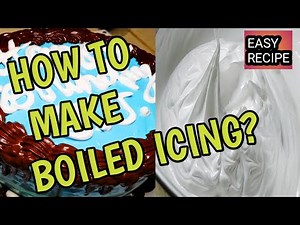 HOW TO MAKE BOILED ICING?/ICING EASY RECIPE