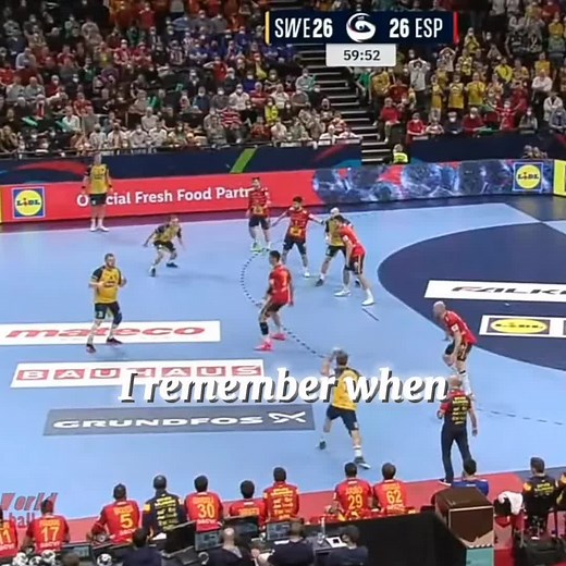 When you know you gonna win but still don't believe it #handball #euro #2022 #sweden #spain #best #sport #fyp #foryou #fu #fypage #forupage