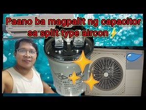 How to replace capacitor of split type aircon