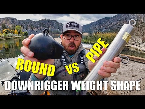 Does Downrigger Weight Shape Matter? Round vs Pipe