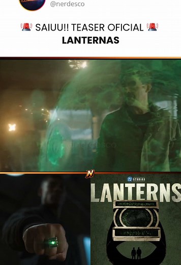 Lanternas teaser: novo tom do DCU em suspense policial cósmico