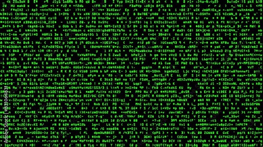 Abstract binary code background, big data, hacker code, and digital technology. 4K animation that scans trillions of codes within seconds