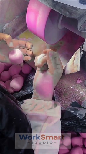 Makeup Sponge Production : Foam Cutting and Shape Forming Process