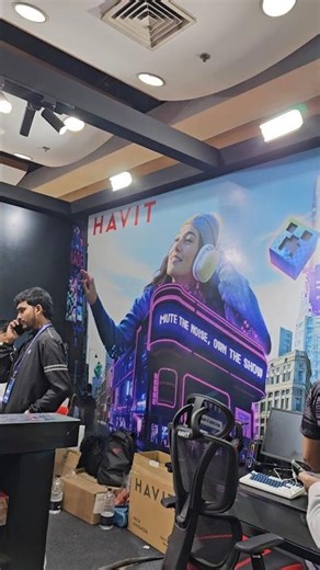 Havit headphones in a tech fair. #havit #headphone #headphones #techtravellershub
