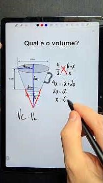 Volume of the truncated cone #mathematics