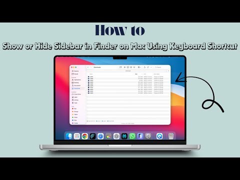 How to Show or Hide Sidebar in Finder on Mac Using Keyboard Shortcut