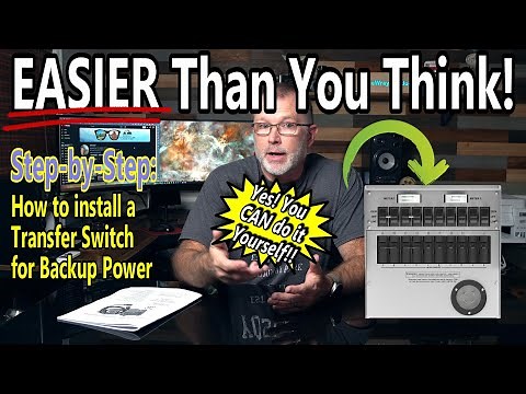 *NOT Sponsored* DIY - Install A Transfer Switch for Home Backup Power!! MUCH easier than you think!