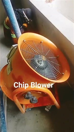How to works Chip Blower in dust machine into outside