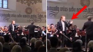 Exuberant conductor knocks rare violin out of soloist’s hand in concerto nightmare