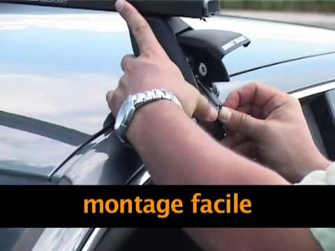 Barres de toit à assembler en acier pour véhicule non équipé de barres longitudinales