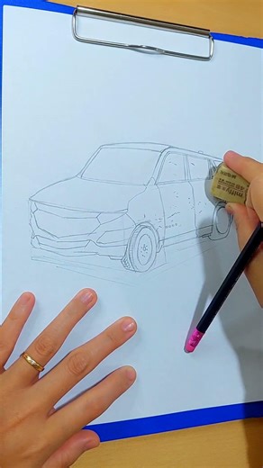 How to Draw a Chevrolet Equinox 3/4 View | Easy SUV Drawing Tutorial Step by Step #shorts