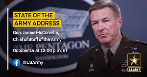 62K views · 1.7K reactions | “The Time is Now to Transform America's Army.” U.S. Army Chief of Staff Gen. James C. McConville outlines the challenges America's Army faces this year, and how the opportunities ahead transform how we take care of our people, doctrine, organizations and our equipment. #ArmyTeam | #AUSANow | #LIVE | U.S. Army | Facebook