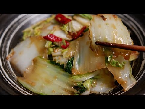 Napa cabbage recipe :: Stir fry napa cabbage looks simple but has a very good taste