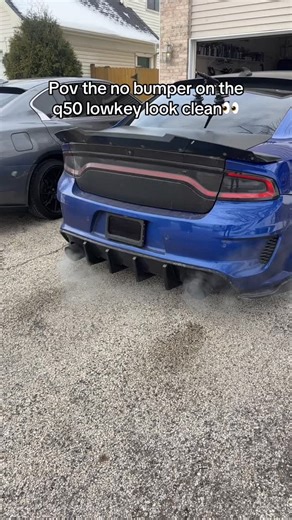 SRT Atoyye on Instagram: "Pov the no bumper on the q50 lowkey look clean👀 #srt #atoyye #hellcat #hemi #mopar"