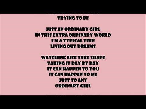 Ordinary Girl - Annie LeBlanc - Lyrics