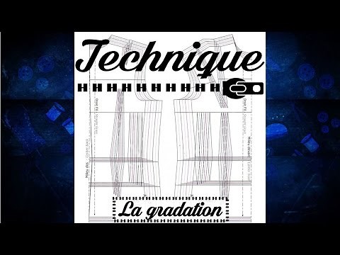 Couture - Comment agrandir ou réduire un patron - gradation