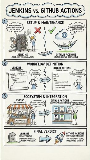 Jenkins vs GitHub Actions: The CI/CD Reality Check ⚡️