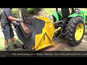 Sierra PTO Log saw Demo From Implements Direct