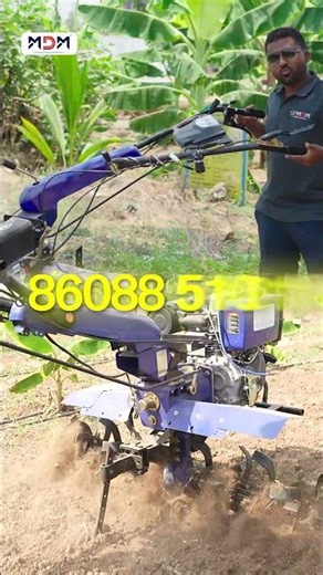 NARMADA 7.5HP Diesel Power Weeder | Center & Back Rotary | High Power Farming Machine.