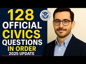 128 Official Civics Questions in Order (2025 Update) - Full Answers and Repeat 2X!
