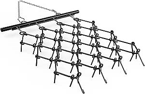 Amazon.com : 4x4ft Chain Drag Harrow for ATV, 1/2in Tines, Heavy Duty 60M2Si, Black : Patio, Lawn & Garden